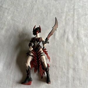 Warrior Action Figure with Sword - Black and Red
